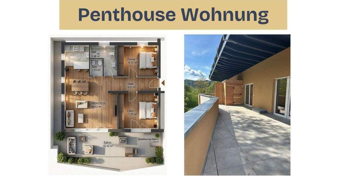 Etagenwohnung Nordrach Hintertal - 3 Zimmer, 115 m&sup2;, 1.290&euro; | Angebot:25108225