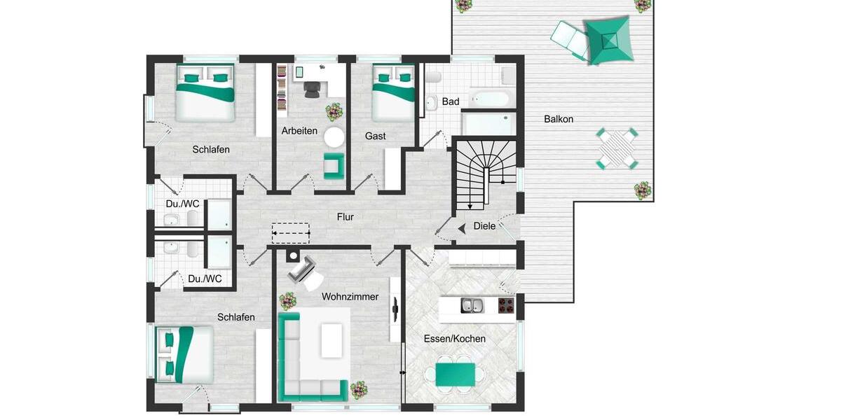 Etagenwohnung Murg - 5.5 Zimmer, 140 m&sup2;, 1.950&euro; | Angebot:24769159