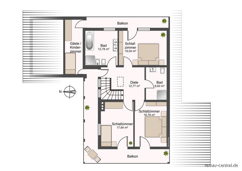 Einfamilienhaus Tiefenbach - 5 Zimmer, 204 m&sup2;, 3.000&euro; | Angebot:23820547