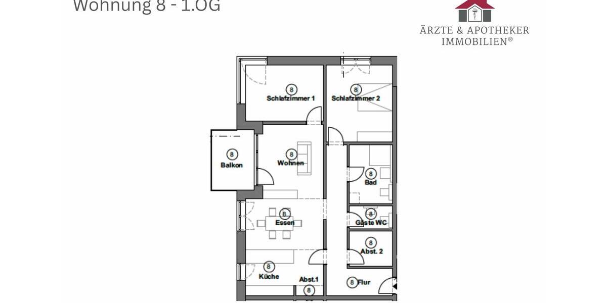 Etagenwohnung Tostedt - 3 Zimmer, 114 m&sup2;, 1.500&euro; | Angebot:26383535