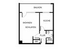 Reinkommen und Wohlfühlen: saniertes 1-Zi.-Appartment mit Balkon und Aufzug, sofort anmietbar!
