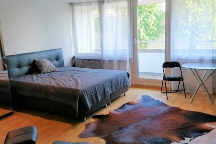 1-Zimmerwohnung mit Internet, TV, Küche, DuscheWc, Waschmaschine, Parkplatz und Balkon zimmer