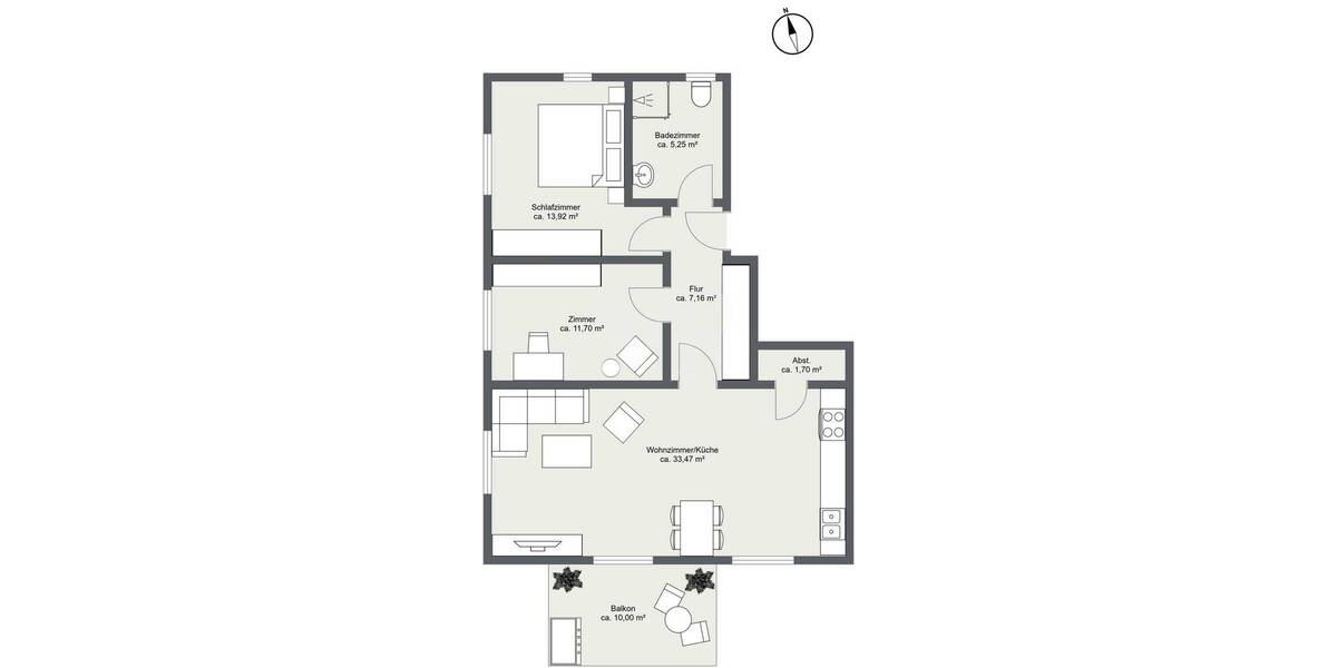 Etagenwohnung Vilgertshofen / Issing Issing - 3 Zimmer, 78 m&sup2;, 950&euro; | Angebot:26243389