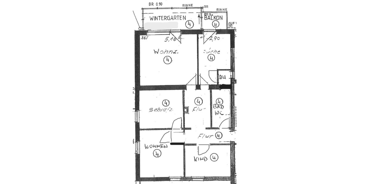 4 ZKB, EBK, Wintergarten ab 01.04.2026 (Heimstättenweg) 4 zimmer