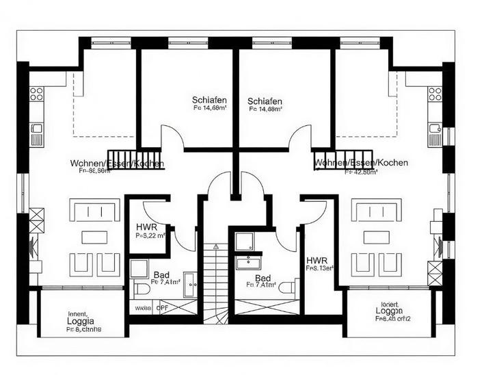 Etagenwohnung Ottersberg - 3.5 Zimmer, 91 m&sup2;, 1.183&euro; | Angebot:26020763