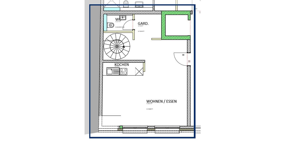 Maisonettenwohnung Coesfeld - 2 Zimmer, 79 m&sup2;, 860&euro; | Angebot:26565251