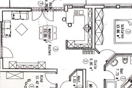 Schöne 3-Zimmer Wohnung - ab 01.12.2025 bezugsfrei