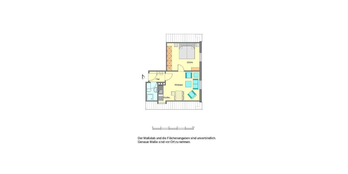 Etagenwohnung Herford - 2 Zimmer, 44 m&sup2;, 429&euro; | Angebot:26799019