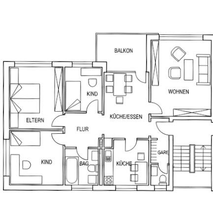 Erdgeschoßwohnung Emden - 4 Zimmer, 96 m&sup2;, 820&euro; | Angebot:26044083