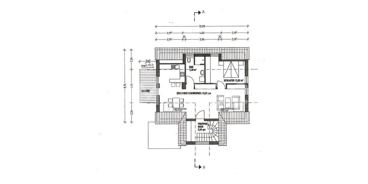 Etagenwohnung Niederrieden - 2 Zimmer, 74 m&sup2;, 750&euro; | Angebot:25896201