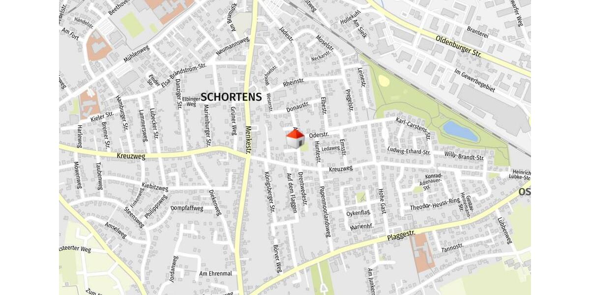 Etagenwohnung Schortens - 2 Zimmer, 73 m&sup2;, 880&euro; | Angebot:26588418