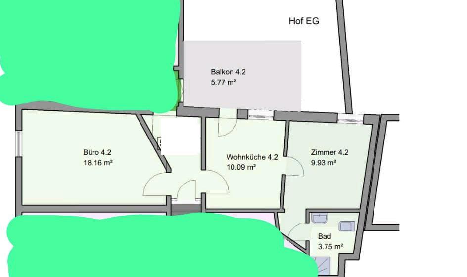 Etagenwohnung Lich - 2 Zimmer, 48 m&sup2;, 700&euro; | Angebot:26268499