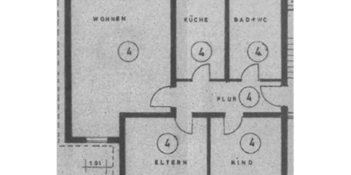 Etagenwohnung Mannheim Niederfeld - 3 Zimmer, 85 m&sup2;, 950&euro; | Angebot:25968275