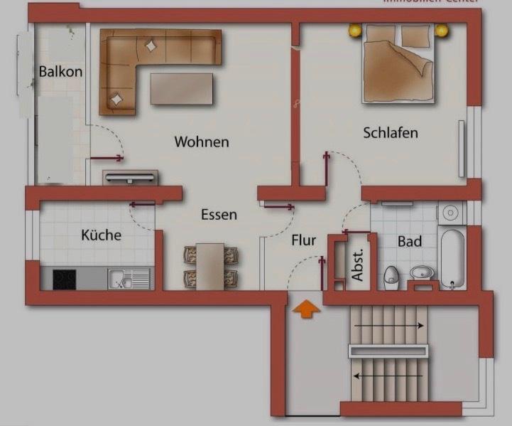 Dachgeschoßwohnung Göttingen Grone - 2 Zimmer, 67 m&sup2;, 845&euro; | Angebot:26050381