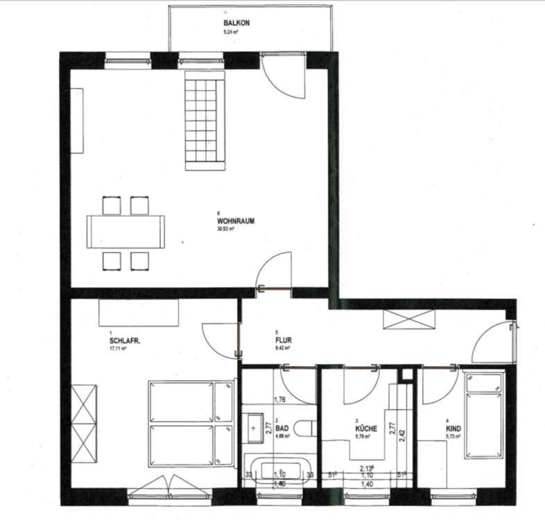 2,5-Zimmer-Kernsanierte Wohnung in Gießen-Ost