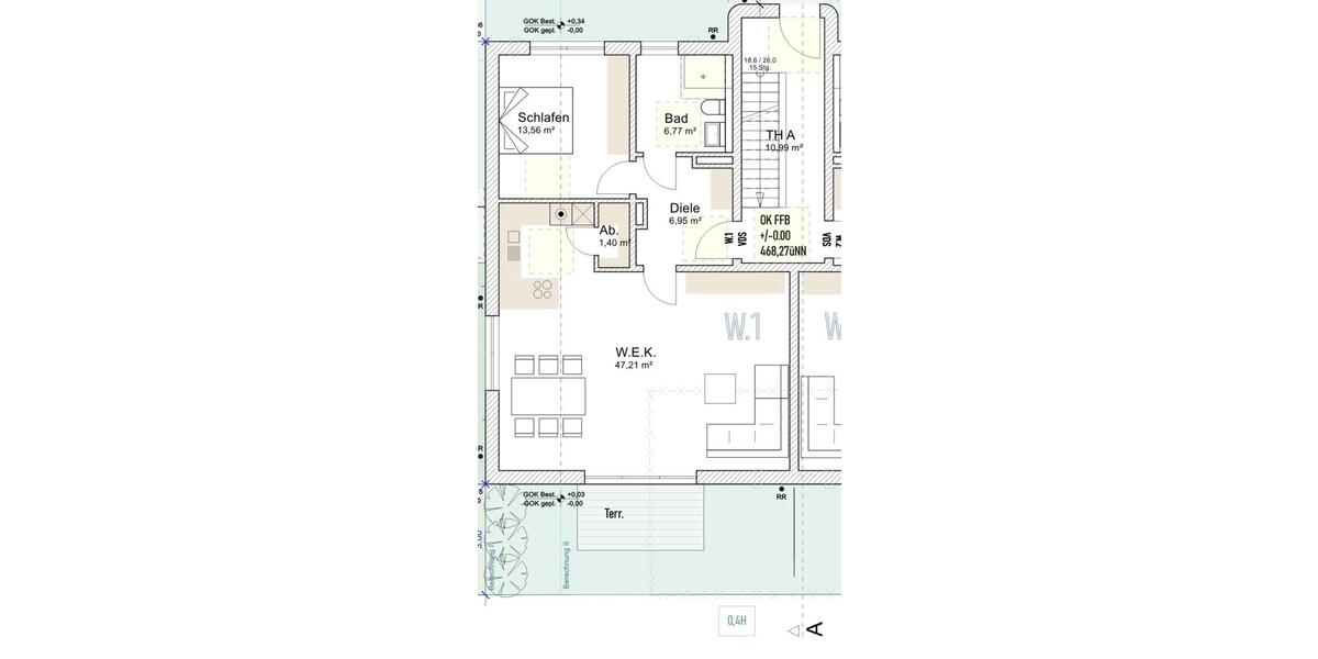 Erdgeschoßwohnung Petershausen - 2 Zimmer, 80 m&sup2;, 1.790&euro; | Angebot:26546227