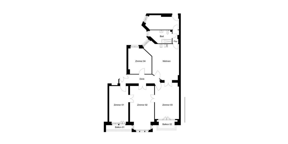 Etagenwohnung Berlin - 5 Zimmer, 120 m&sup2;, 2.400&euro; | Angebot:25923876