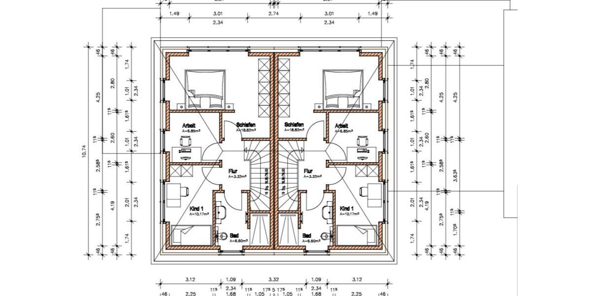 Doppelhaushälfte Nienburg (Weser) - 4 Zimmer, 100 m&sup2;, 1.250&euro; | Angebot:24357355