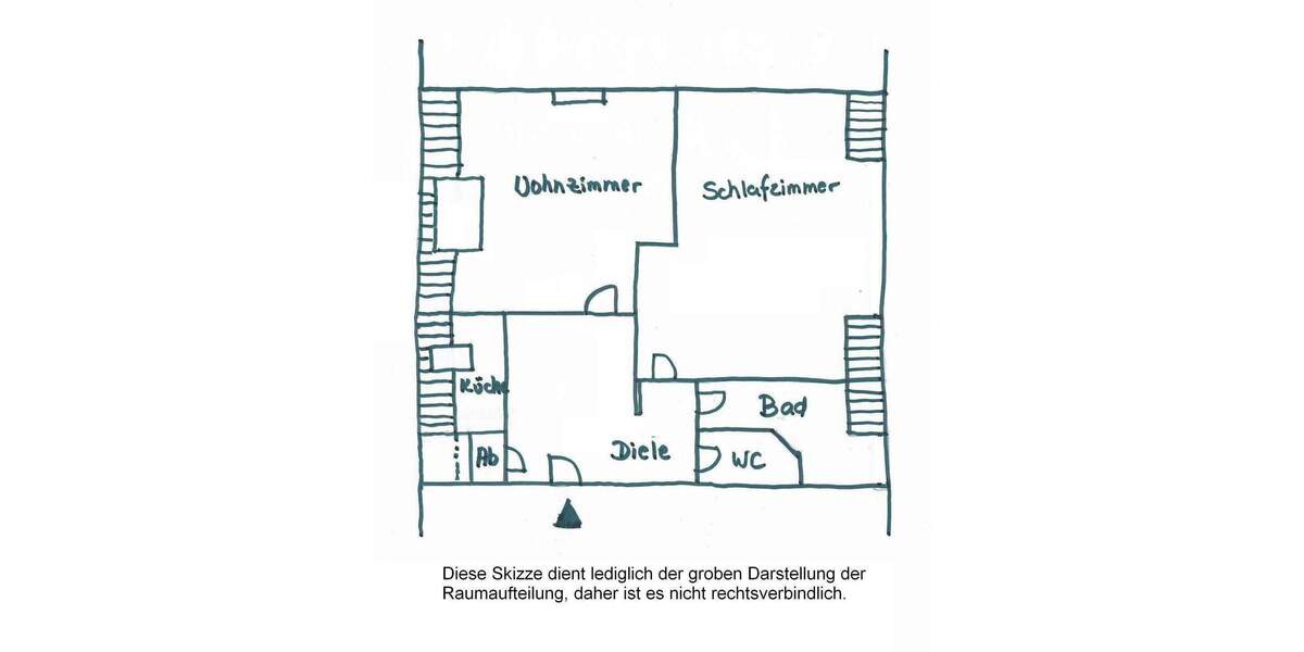 Etagenwohnung Düsseldorf Flingern Süd - 2 Zimmer, 61 m&sup2;, 610&euro; | Angebot:26107064