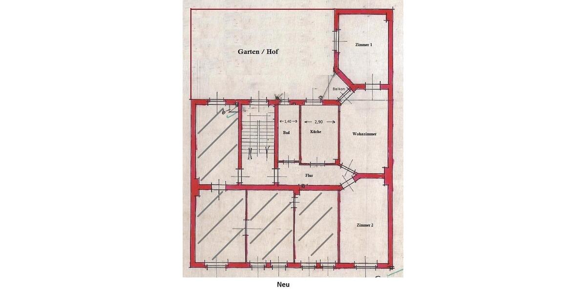 Etagenwohnung Gelsenkirchen Gelsenkirchen-Mitte - 3 Zimmer, 80 m&sup2;, 650&euro; | Angebot:24832804