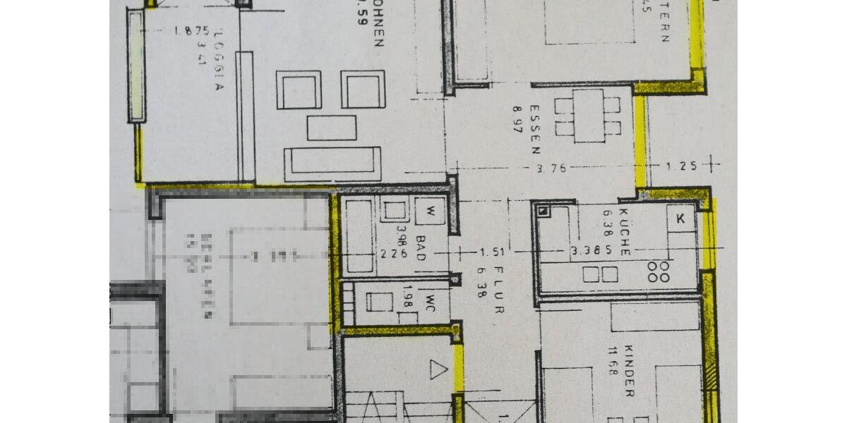 Etagenwohnung Straubing - 3 Zimmer, 79 m&sup2;, 870&euro; | Angebot:26677239