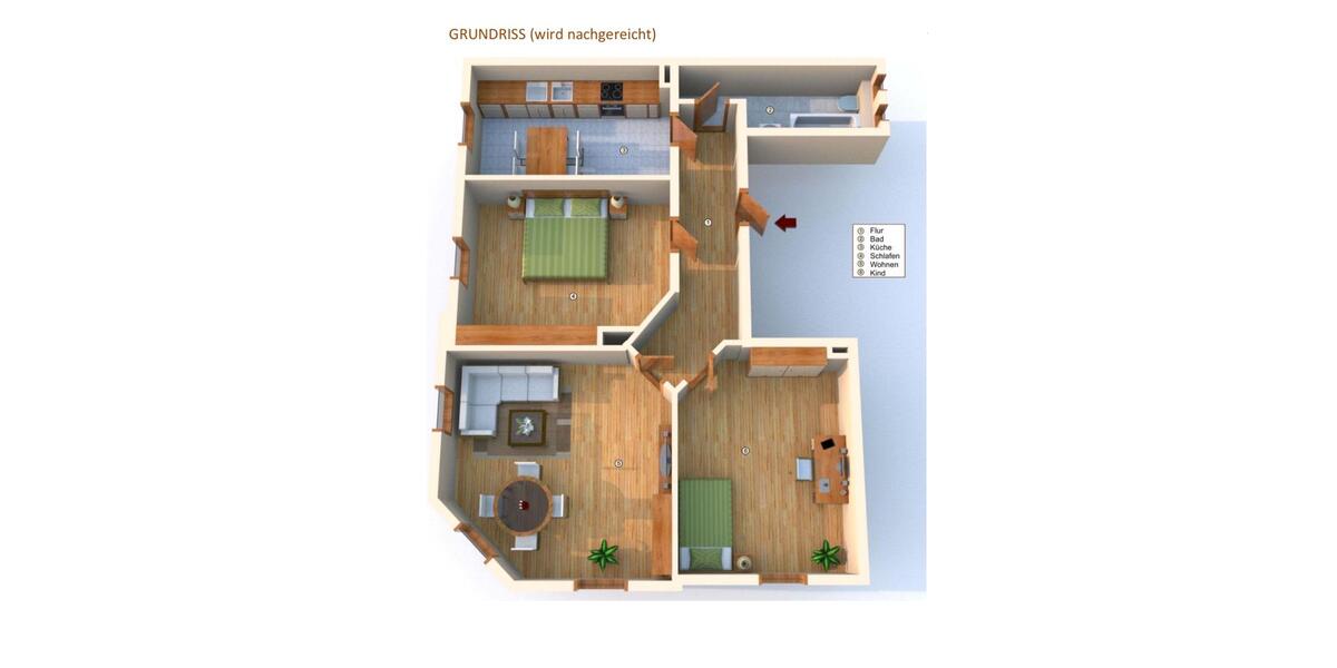 Etagenwohnung Coswig - 3 Zimmer, 78 m&sup2;, 620&euro; | Angebot:25881844