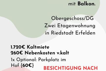 Wohnung mit Zwei Etagen und Balkon zu vermieten 6 zimmer