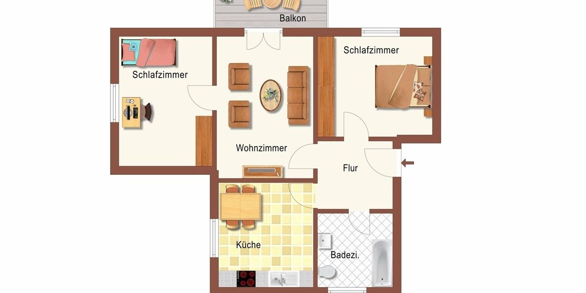 Frisch renovierte 3-Raum-Wohnung mit Balkon und bodentiefer Dusche! - Erdgeschoßwohnung Frankenberg | Angebot:27302075