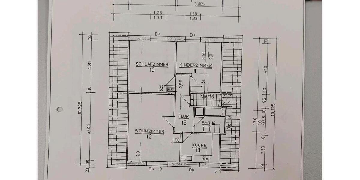 Dachgeschoßwohnung Ascheberg (Holstein) - 3 Zimmer, 60 m&sup2;, 600&euro; | Angebot:26648372