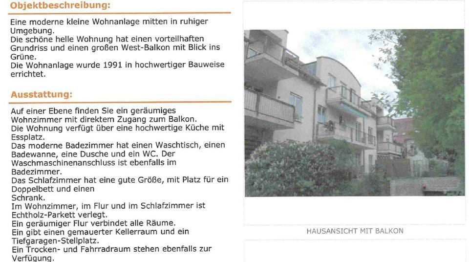 Dachgeschoßwohnung Krumbach (Schwaben) - 2 Zimmer, 63 m&sup2;, 680&euro; | Angebot:26042073