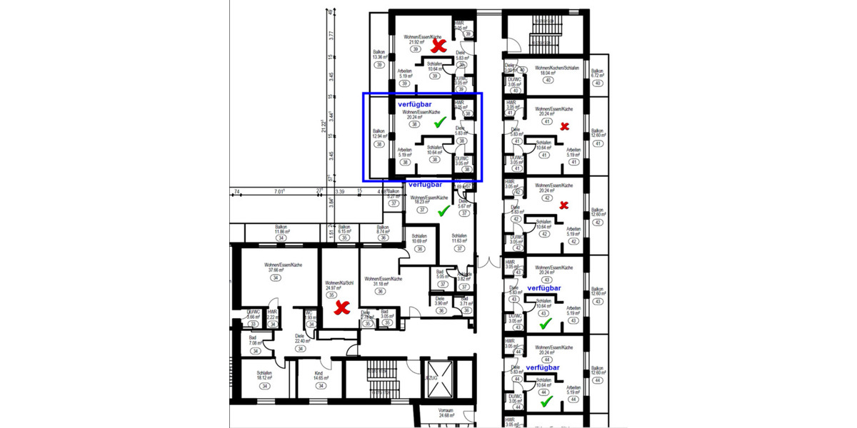 Etagenwohnung Waldsassen - 2 Zimmer, 664&euro; | Angebot:23300228