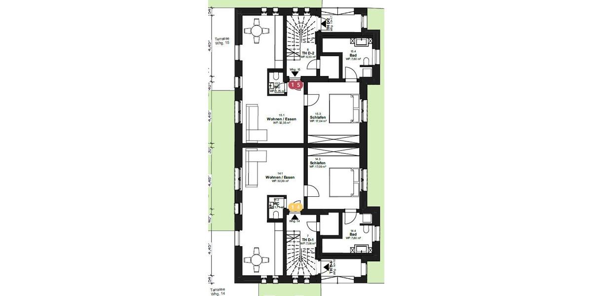Etagenwohnung Neuenhaus - 2 Zimmer, 65 m&sup2;, 865&euro; | Angebot:21092835