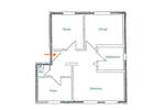 Etagenwohnung Flöha - 3 Zimmer, 61 m&sup2;, 390&euro; | Angebot:23522625