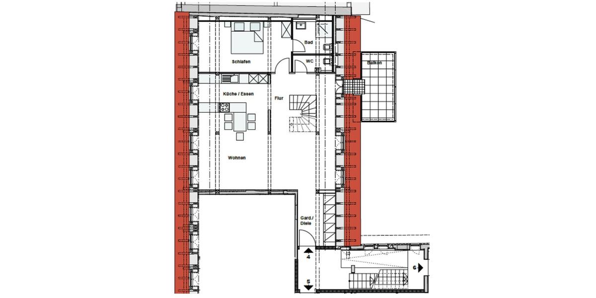 Maisonettenwohnung Stuttgart Feuerbach - 4 Zimmer, 140 m&sup2;, 1.899&euro; | Angebot:26045328