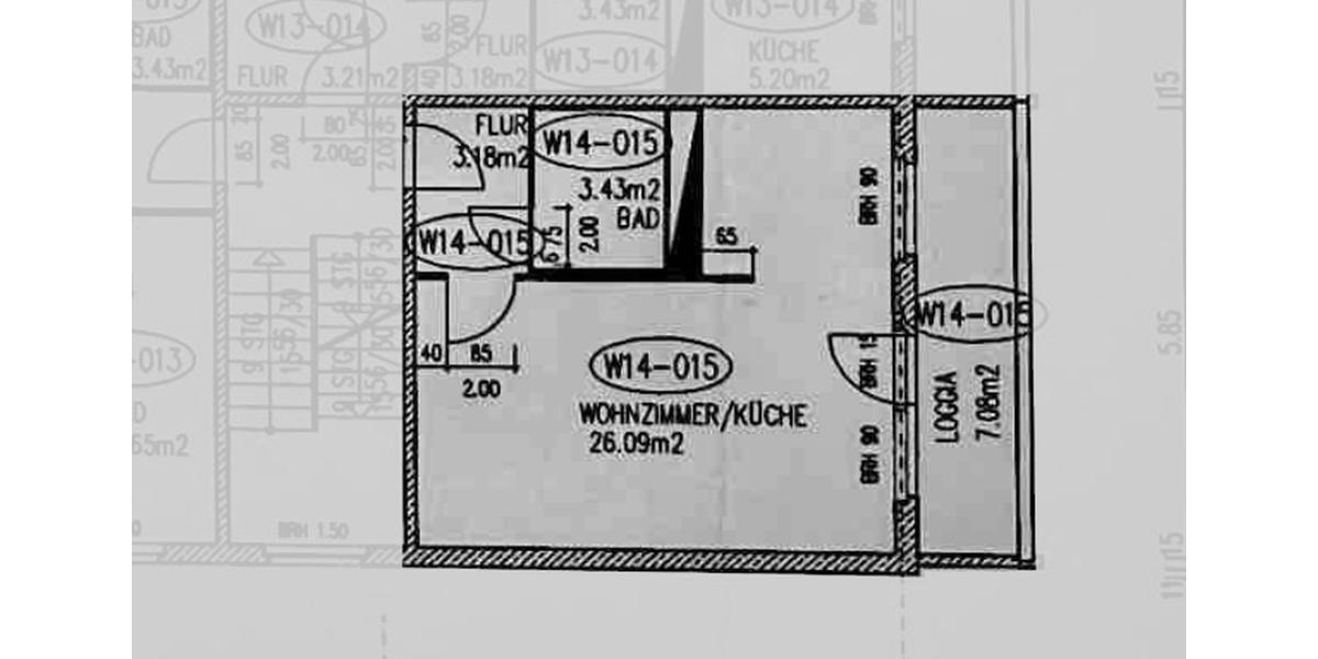 Etagenwohnung Görlitz Klingewalde - 1 Zimmer, 36 m&sup2;, 254&euro; | Angebot:25887083