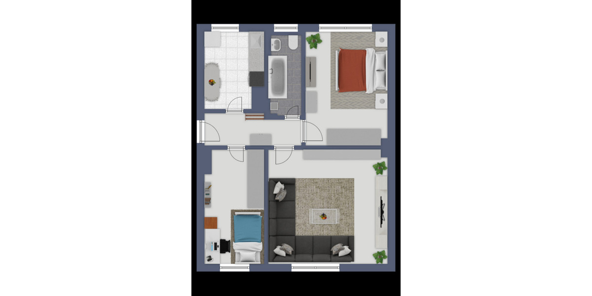 Erdgeschoßwohnung Borsdorf - 4 Zimmer, 61 m&sup2;, 449&euro; | Angebot:26635763
