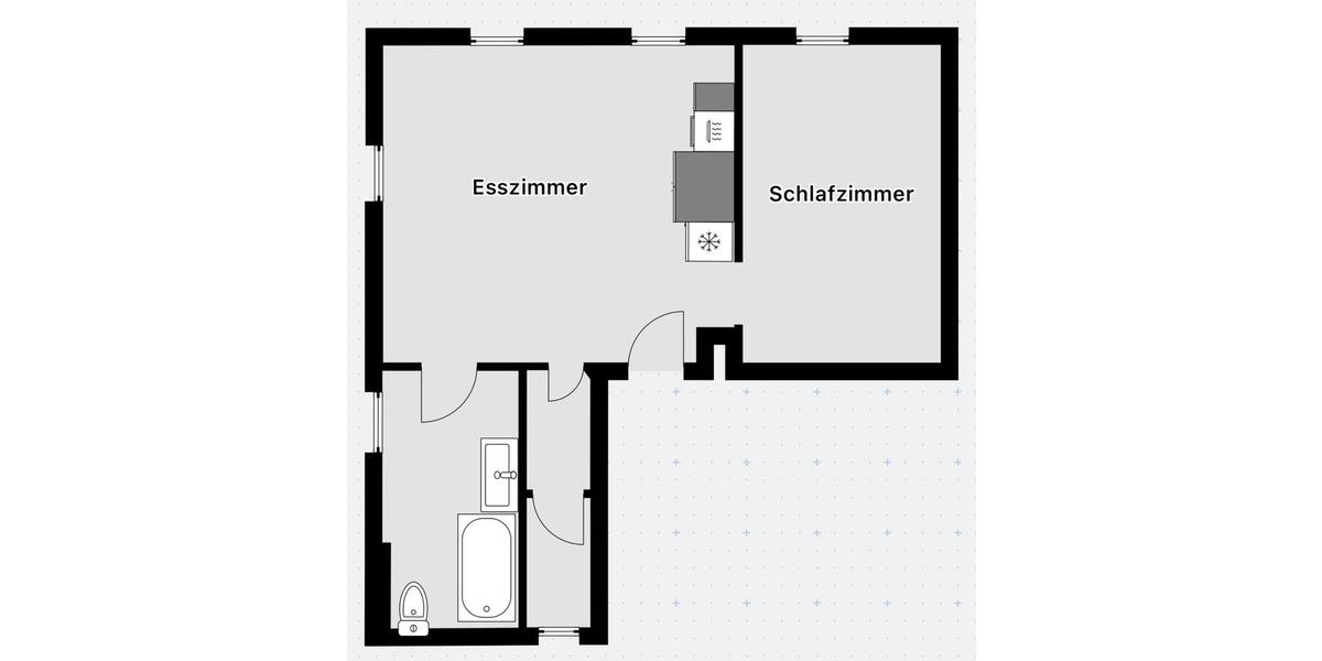 Etagenwohnung Biedenkopf - 2 Zimmer, 45 m&sup2;, 490&euro; | Angebot:24782719