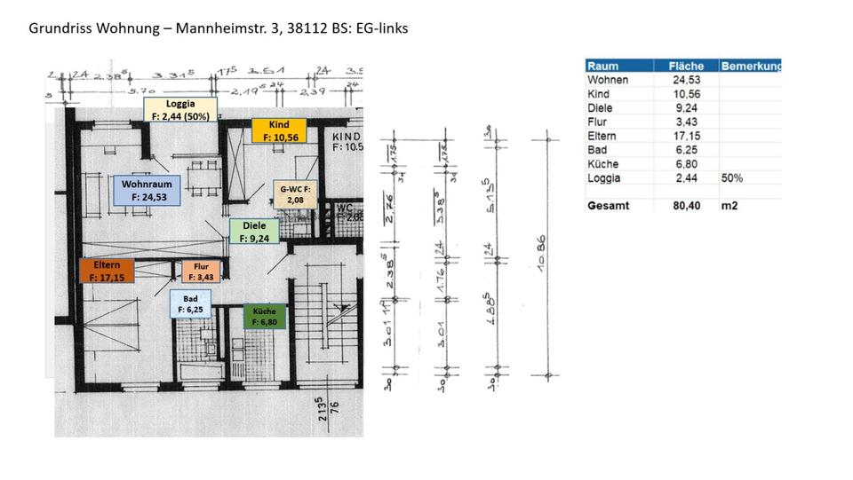 Erdgeschoßwohnung Braunschweig Lehndorf-Watenbüttel - 3 Zimmer, 80 m&sup2;, 795&euro; | Angebot:25850267