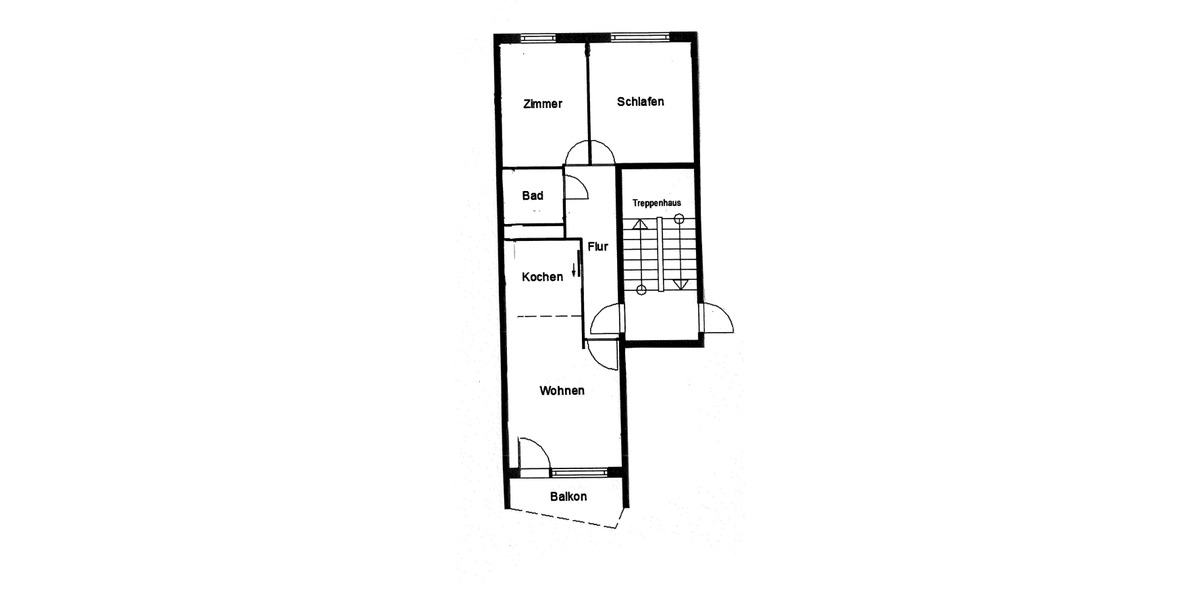 Etagenwohnung Nordhausen Nordhausen Ost - 3 Zimmer, 50 m&sup2;, 275&euro; | Angebot:26244308