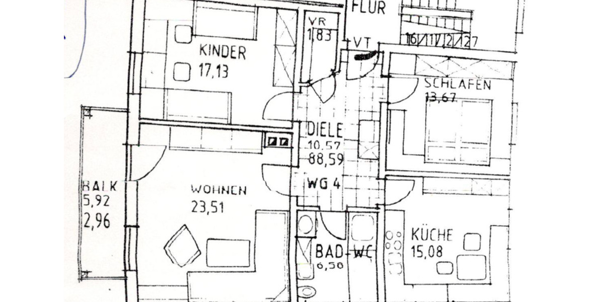 Wunderschöne sonnige 3 Zimmer-Whg mit Balkon 3 zimmer