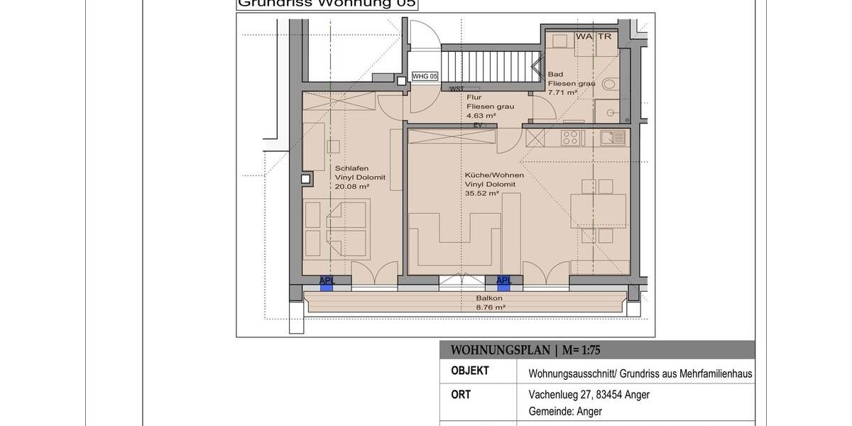 Dachgeschoßwohnung Anger - 1 Zimmer, 67 m&sup2;, 952&euro; | Angebot:26614920
