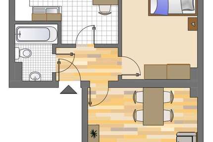 Wohnung Herne Sodingen - 2.5 Zimmer, 57 m&sup2;, 429&euro; | Angebot:26995504