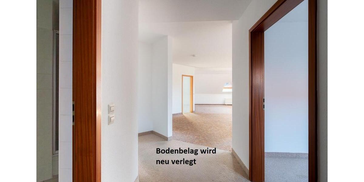 Moderne Dachgeschosswohnung mit sonnigem Westbalkon in zentraler Lage von Pulsnitz 3 zimmer