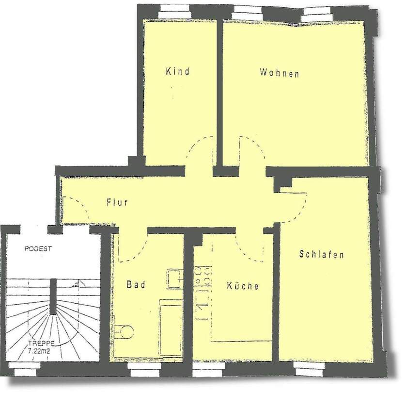 Geräumige Dreizimmerwohnung in zentrumsnaher, aber ruhiger Lage Nähe Campus 3 zimmer
