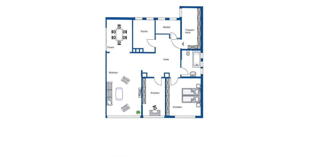 Etagenwohnung Wiesbaden Dotzheim - 3 Zimmer, 82 m&sup2;, 850&euro; | Angebot:26244621