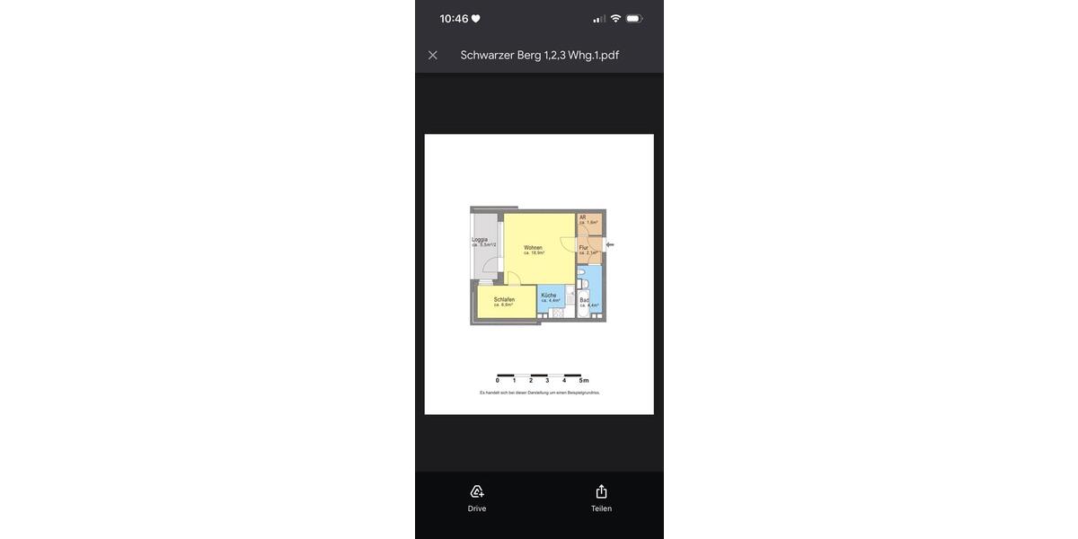 Etagenwohnung Verden (Aller) - 2 Zimmer, 40 m&sup2;, 659&euro; | Angebot:26624649