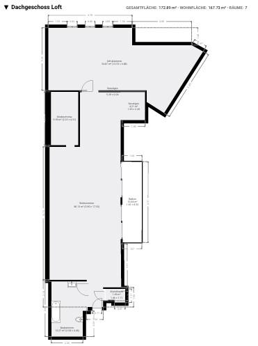 Dachgeschoßwohnung Dülmen - 5 Zimmer, 173 m&sup2;, 1.816&euro; | Angebot:26591781