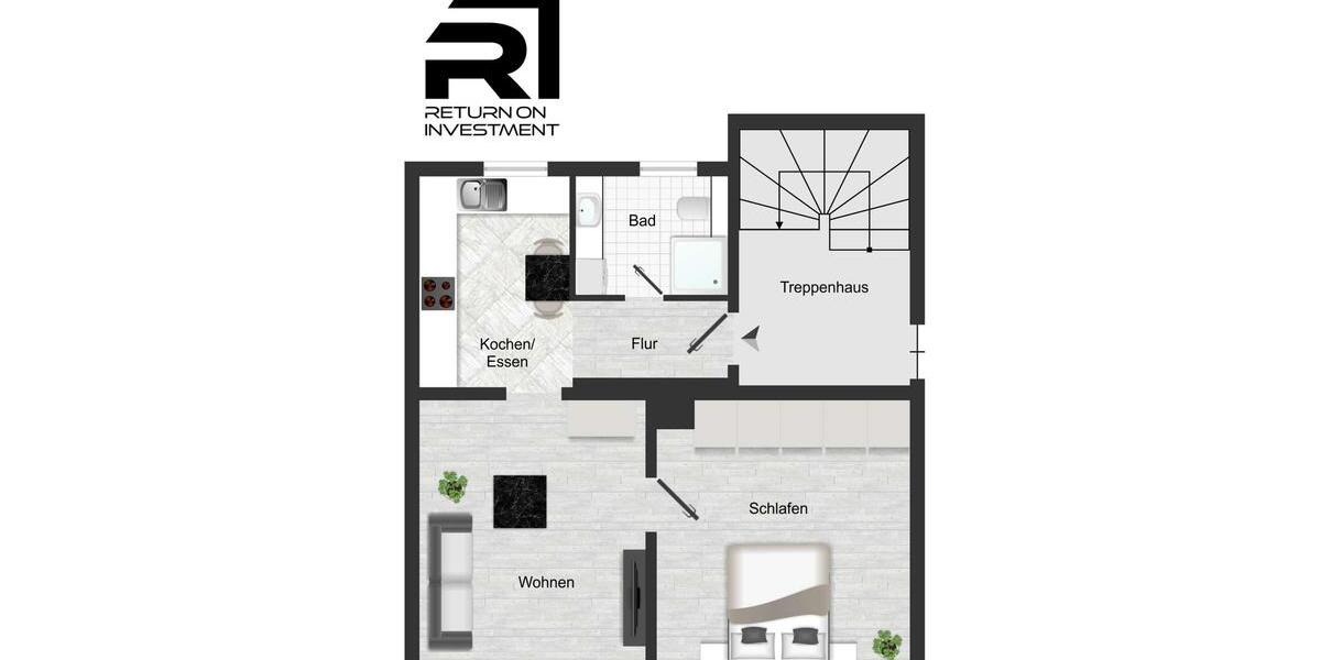 Etagenwohnung Markkleeberg - 2 Zimmer, 43 m&sup2;, 520&euro; | Angebot:26517594
