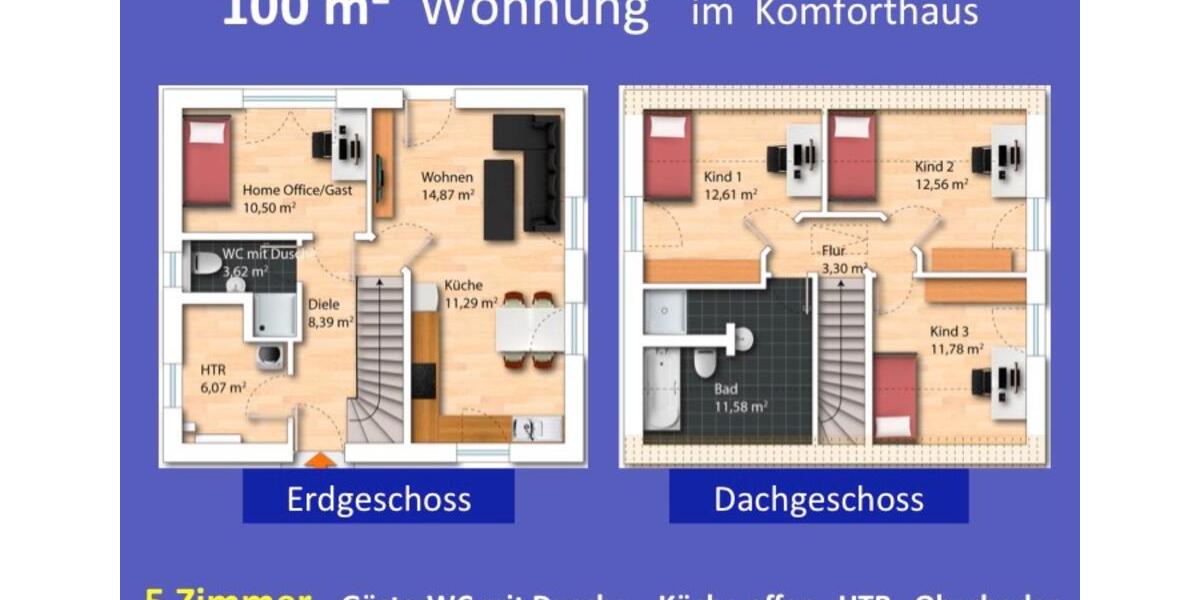 Wohnung über 2 Etagen in Zwickau oder Umgebung 4 zimmer