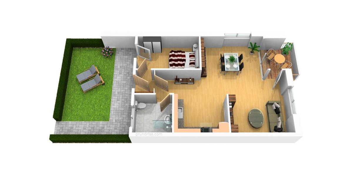 Etagenwohnung Oldenburg Ziegelhof - 2 Zimmer, 47 m&sup2;, 800&euro; | Angebot:26705272